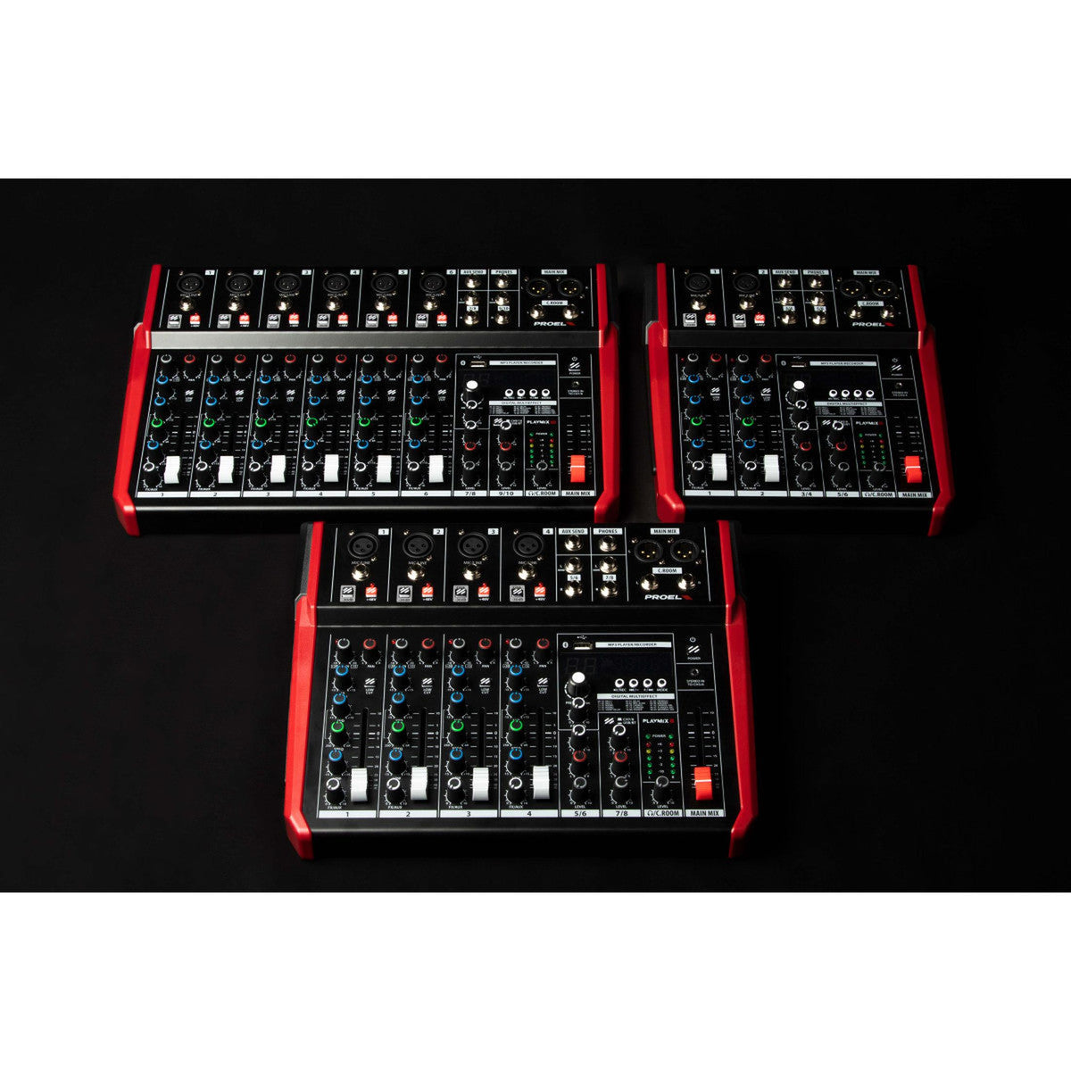Proel PLAYMIX10 10-kanaals mixer met DSP, USB en Bluetooth
