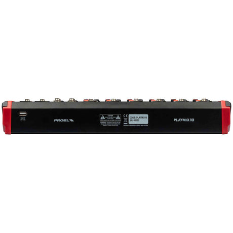 Proel PLAYMIX10 10-kanaals mixer met DSP, USB en Bluetooth