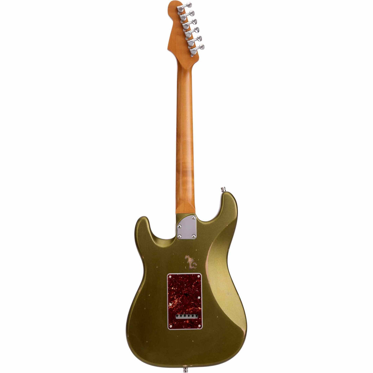 Patina PS-7 SGR R S-style Elektrische Gitaar HSS Alnico V Nitro Relic Paulownia Body Roasted Maple Hals Sherwood Green