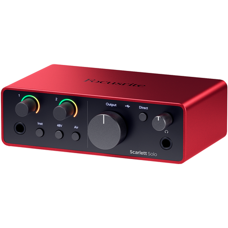 Focusrite Scarlett Solo Studio 4th Gen – Opnamebundel met Audio Interface, Microfoon en Studiohoofdtelefoon