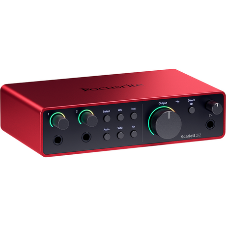 Focusrite Scarlett 2i2 Studio 4th Gen Audio Interface, Condensatormicrofoon & Studiohoofdtelefoon