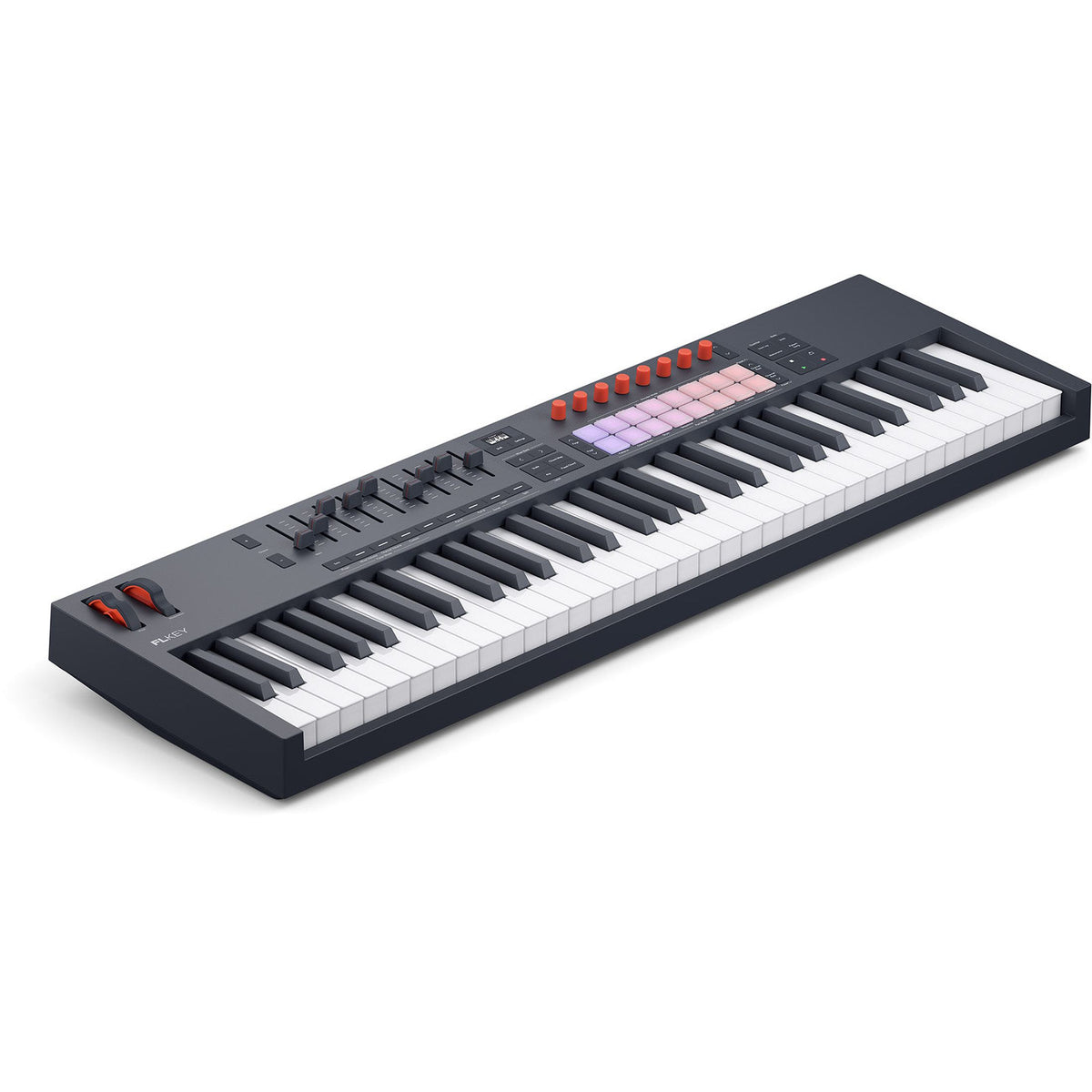 Novation FLkey2 61 master keyboard met 61 toetsen, 16 pads en 9 faders
