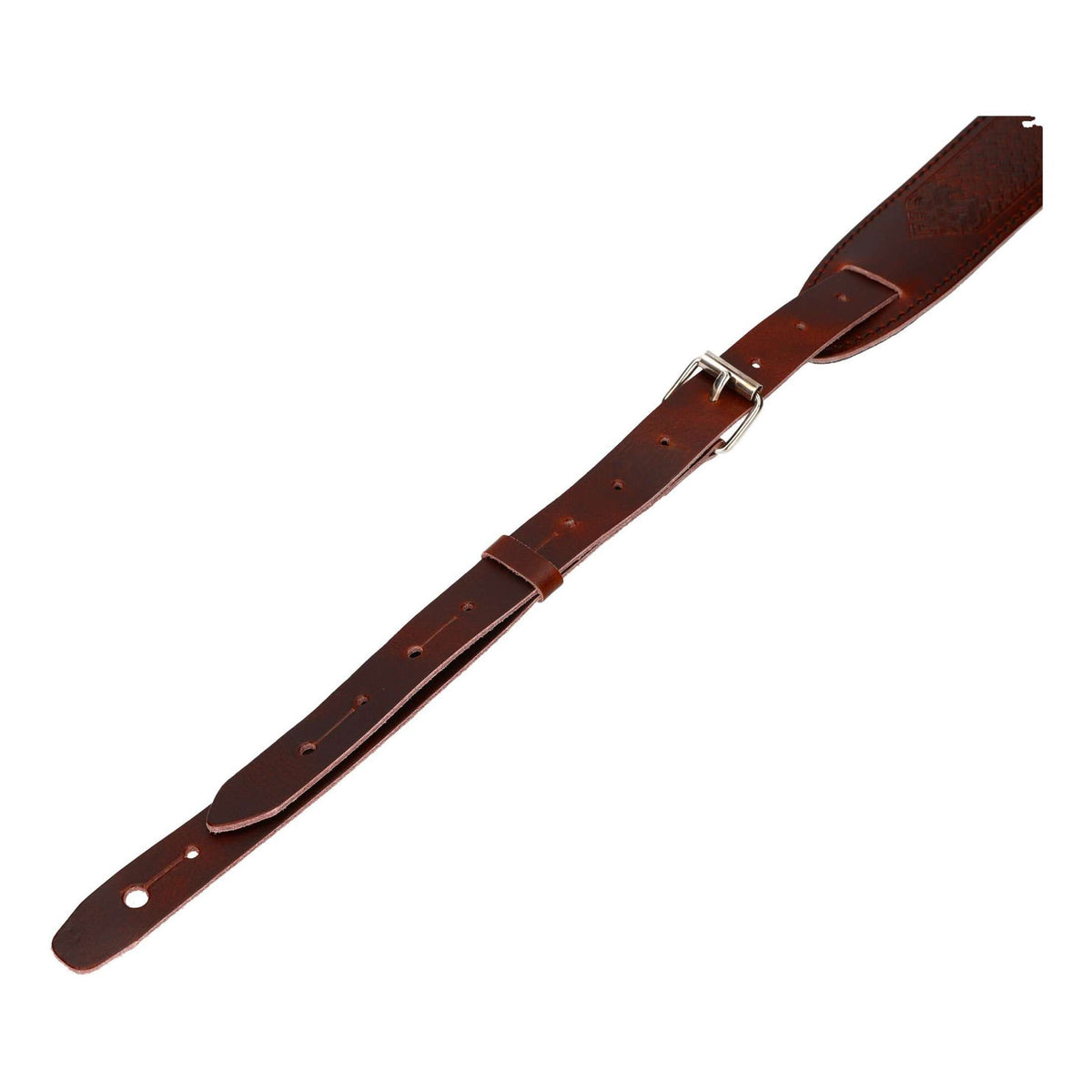 Flight S58 Bruine Leren Ukulele Strap EU Handgemaakt met Verstelbare Lengte