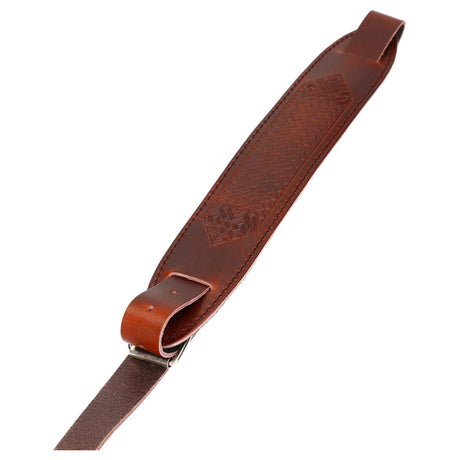 Flight S58 Bruine Leren Ukulele Strap EU Handgemaakt met Verstelbare Lengte