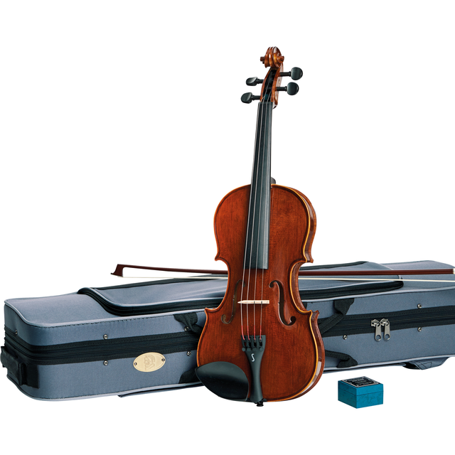 Stentor SR1550A vioolset 4/4 Conservatoire I – handgemaakt, gevlamd esdoorn & Shellax™-afwerking, incl. strijkstok en luxe koffer