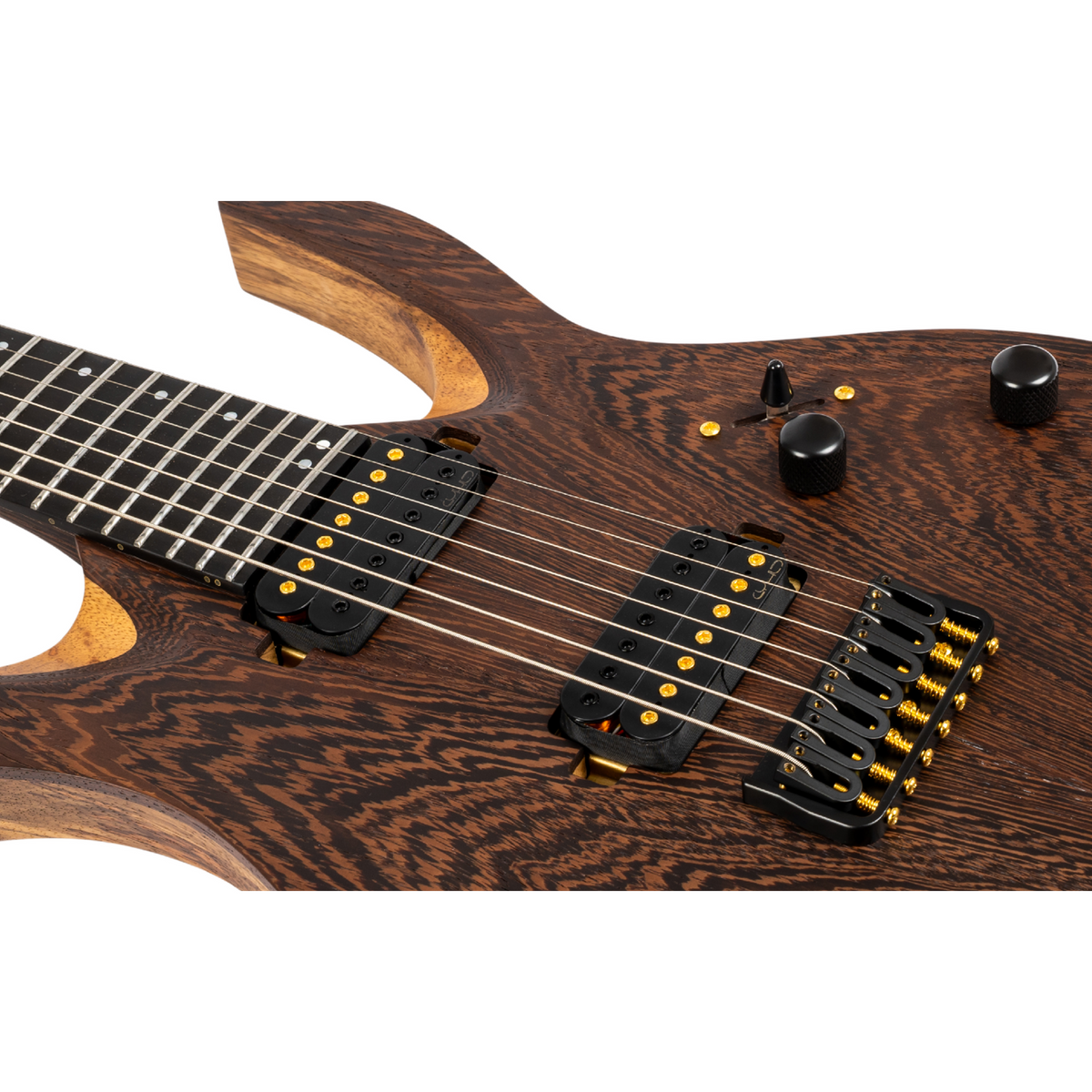 Spira S-1007 PRO 7-snarig, Black Limba body, Villain PRO pickups