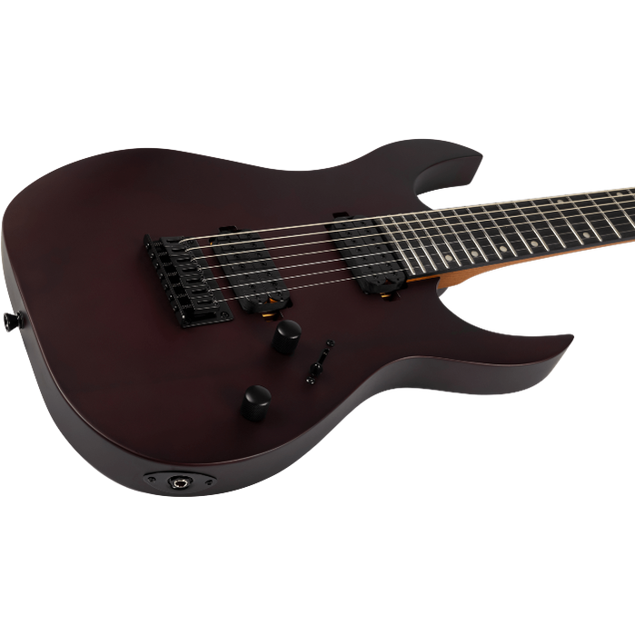 Spira Guitars S-407 MBK Satin Black elektrische gitaar