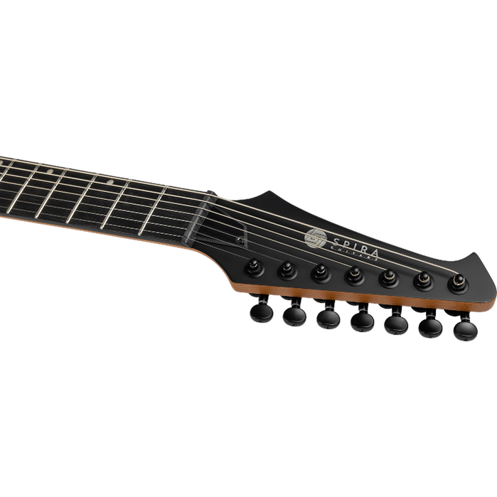 Spira Guitars S-407 MBK Satin Black elektrische gitaar