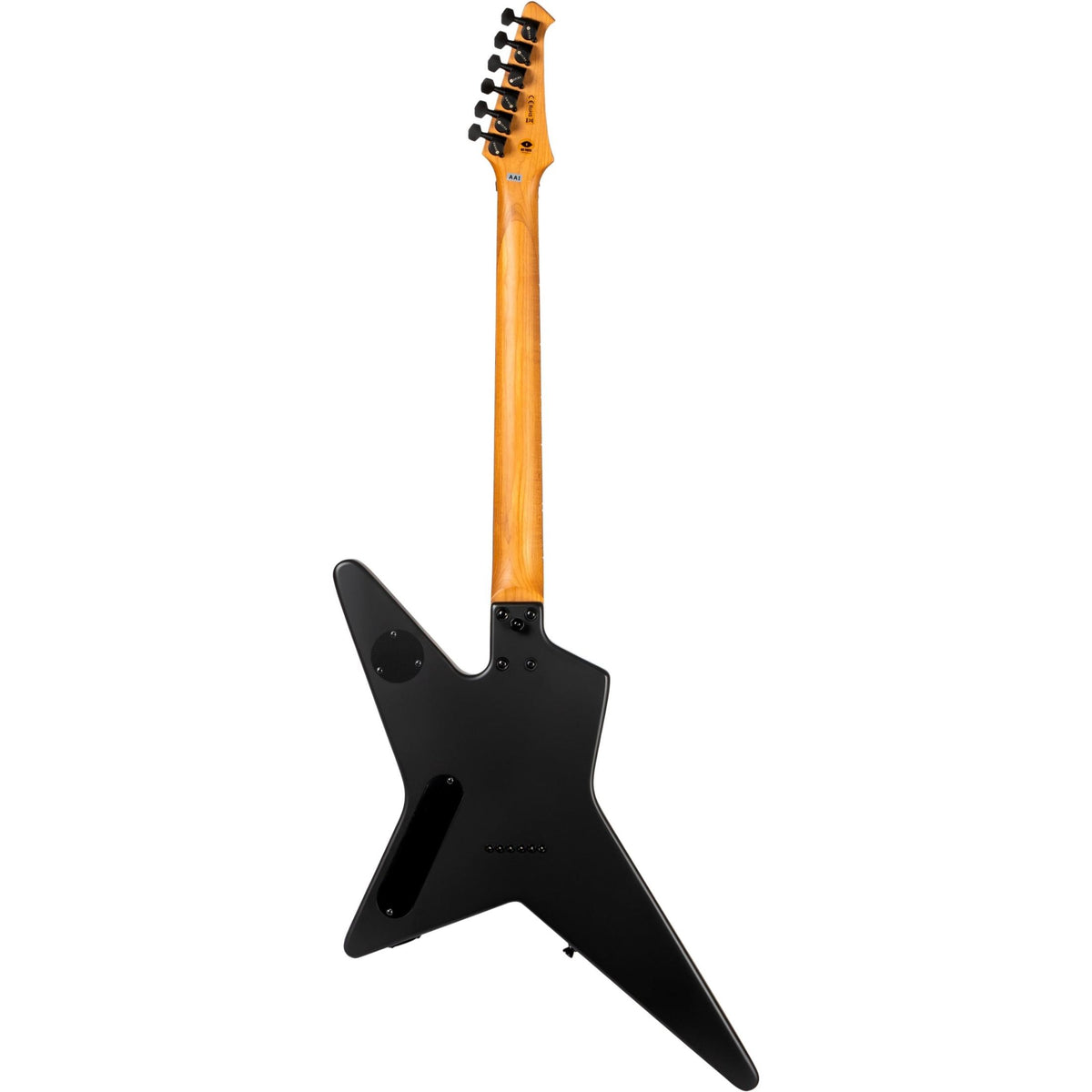 Spira SR-400 MBK Star-Style Elektrische Gitaar HH Villain Humbuckers Roasted Poplar Ebony Tech Satin Black