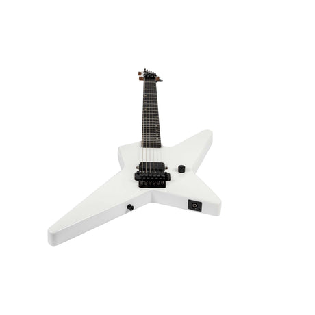 Spira SR-420 WH Star-Style Elektrische Gitaar HH Villain Humbuckers Roasted Poplar Ebony Tech Satin White
