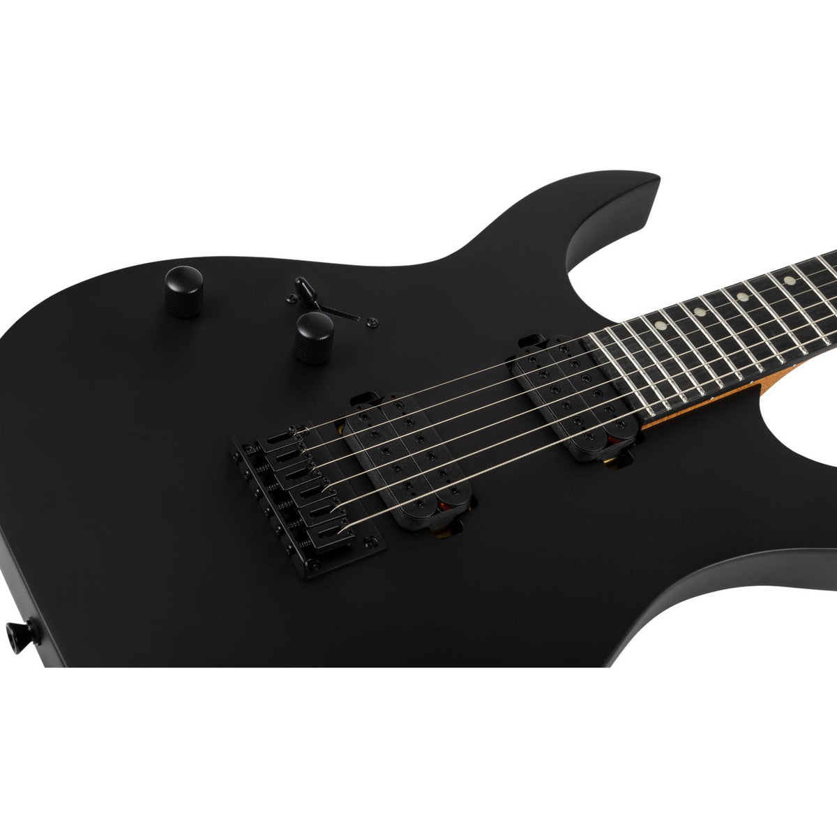 Spira S-400 MBK LH Linkshandige Elektrische Gitaar HH Villain Humbuckers Roasted Poplar Satin Black