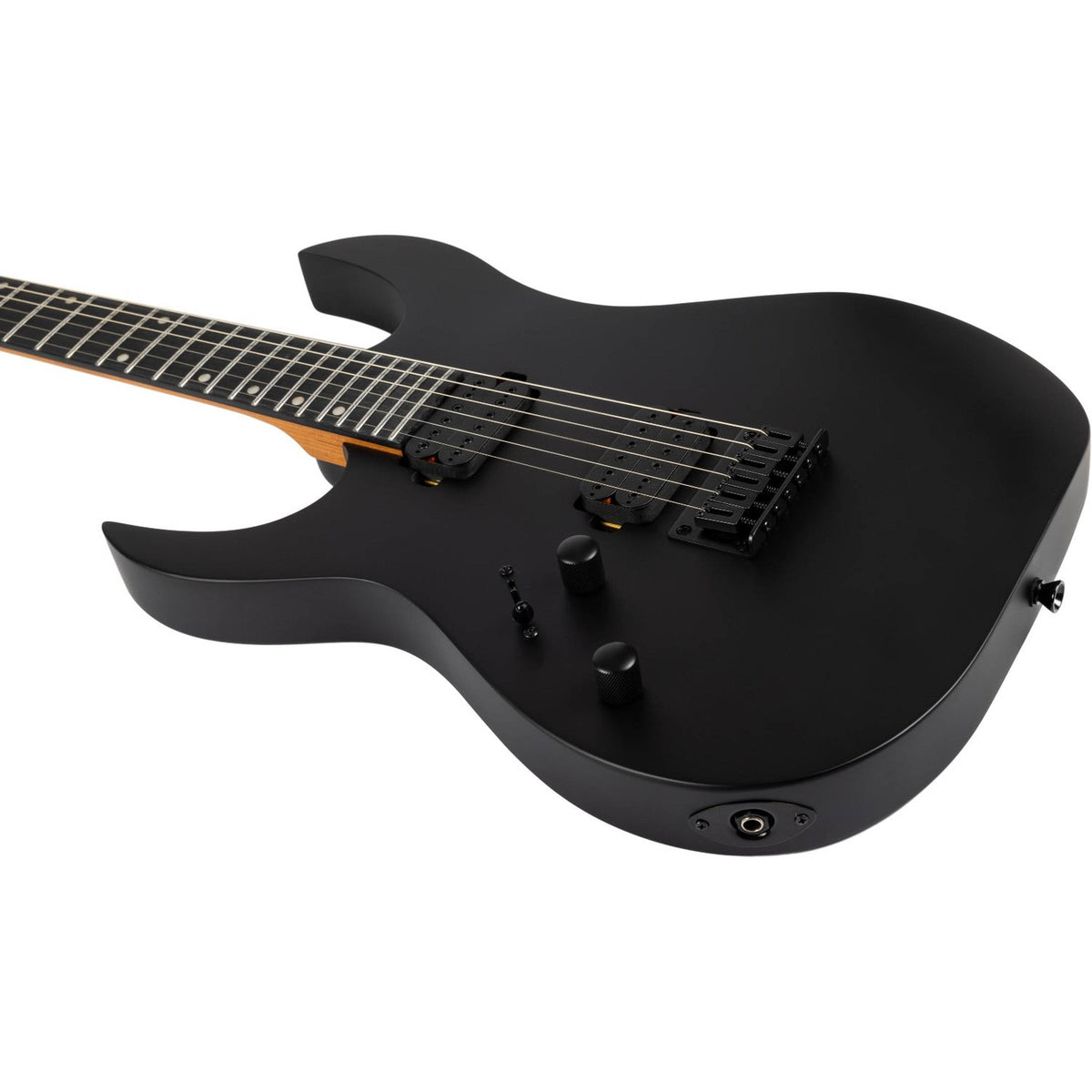Spira S-400 MBK LH Linkshandige Elektrische Gitaar HH Villain Humbuckers Roasted Poplar Satin Black