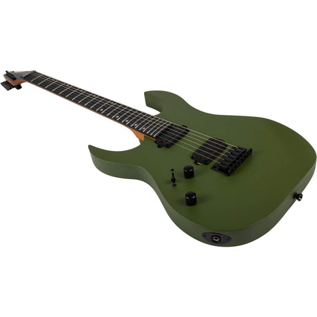 Spira S-400 MGR LH Linkshandige Elektrische Gitaar HH Villain Humbuckers Roasted Poplar Dark Green
