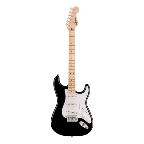 Squier Sonic Stratocaster Pack MN Black Elektrische Gitaar Starterset met Versterker