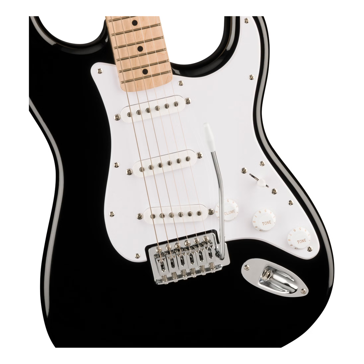 Squier Sonic Stratocaster Pack MN Black Elektrische Gitaar Starterset met Versterker