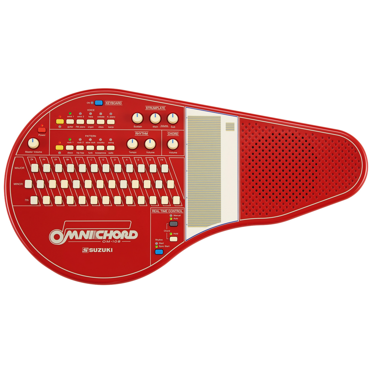 Suzuki OM-108 Red Omnichord Limited Edition