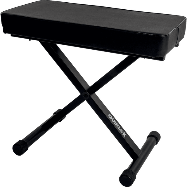 QUIKLOK BX718 Keyboard Bank – Verstelbaar 470-605 mm, 135 kg Draagvermogen, Deluxe Kunstleer