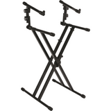 QUIKLOK QL642 Performer Keyboardstandaard – Dubbele X, 2 Niveaus, Verstelbaar, max. 120 kg