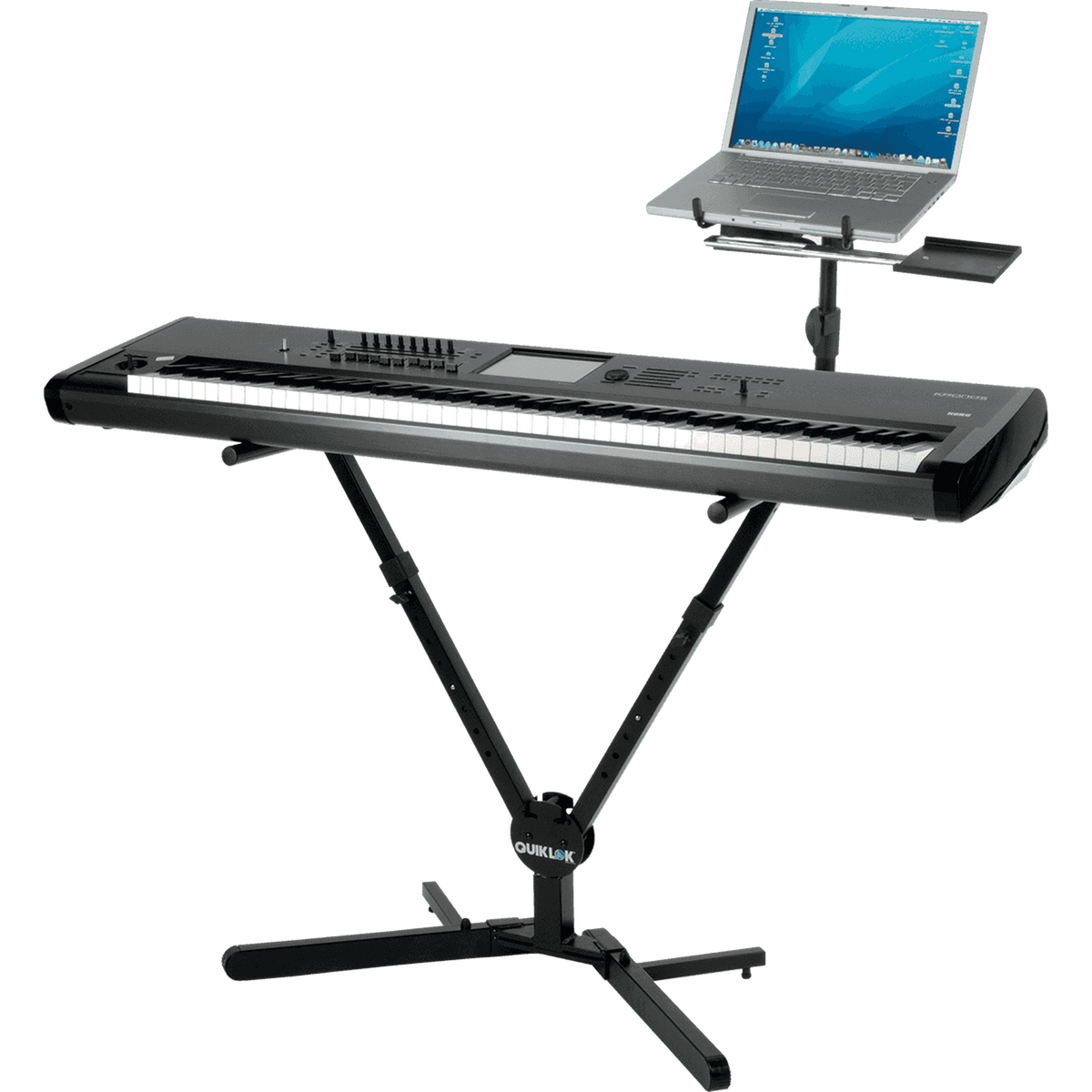 QUIKLOK QLY40 Keyboardstandaard – Y-vorm, Verstelbaar, met Hoes, max. 99 kg