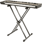 QUIKLOK T20BK Dubbele X Keyboardstandaard – Zwart, Staal, Verstelbaar, max. 81 kg
