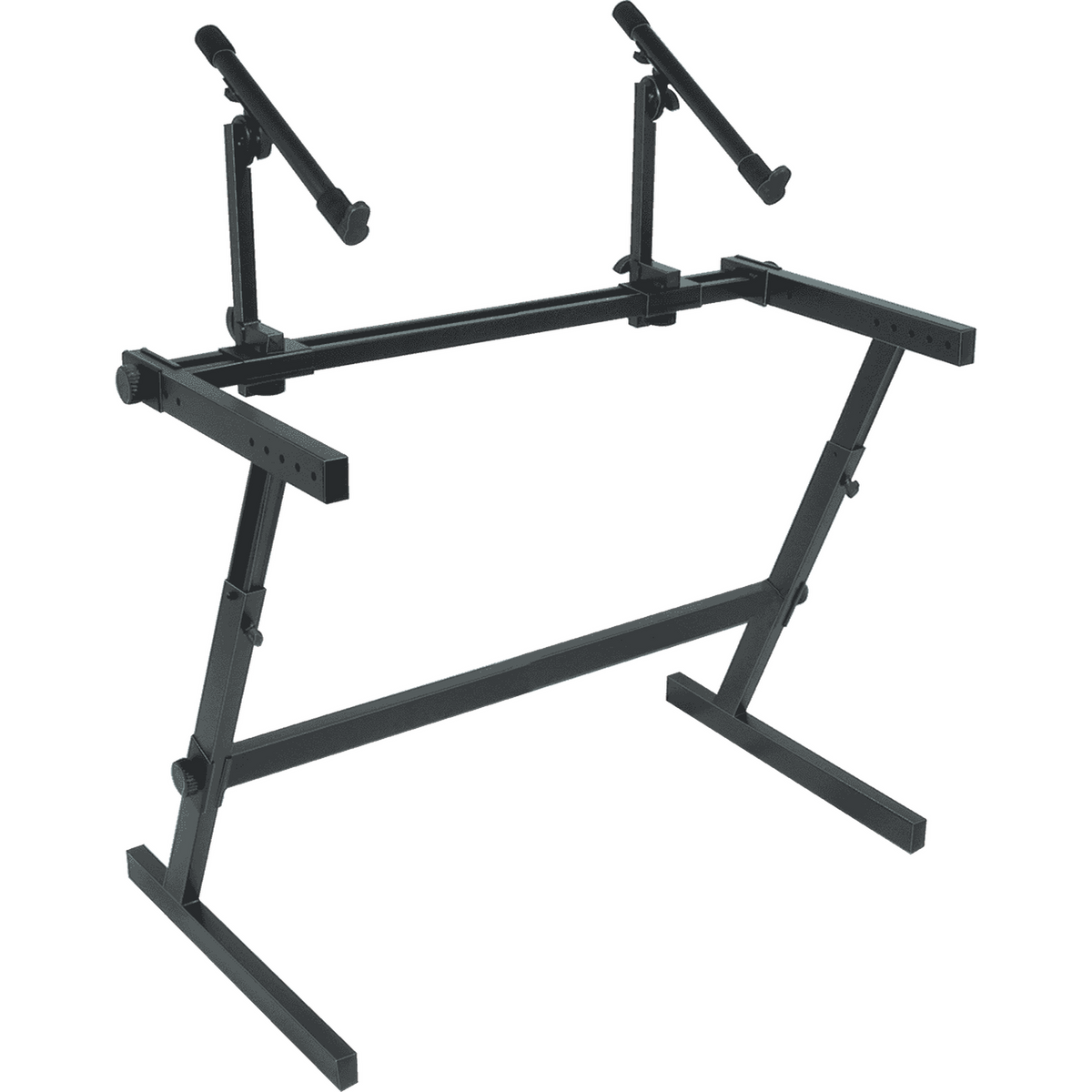 QUIKLOK Z726L Grote Z-Keyboardstandaard – Voor 2 Keyboards, Verstelbaar, max. 113 kg