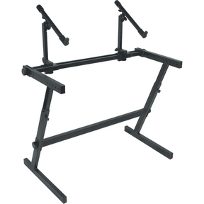 QUIKLOK Z726L Grote Z-Keyboardstandaard – Voor 2 Keyboards, Verstelbaar, max. 113 kg