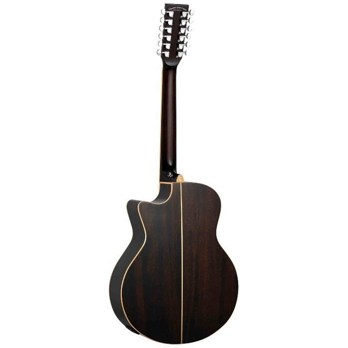 Tanglewood Winterleaf TW6-12 CE AVB 12-Snarige Dreadnought Cutaway Elektro-Akoestische Gitaar Mahogany Autumn Vintage Burst