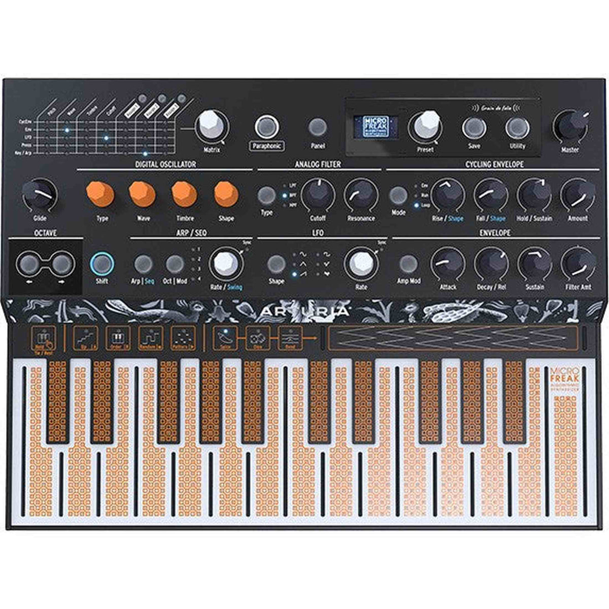 Arturia MicroFreak – synthesizer met 25 touch-toetsen, parafonie, mod matrix en Plaits-engine