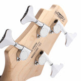 Cort Action PJ OPW basgitaar 4-snarig met PJ pickups, populier body en esdoorn hals