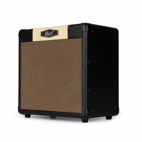 Cort CM15RBK 15W Gitaarversterker met 8 inch Speaker, Reverb en 2 Kanalen Zwart
