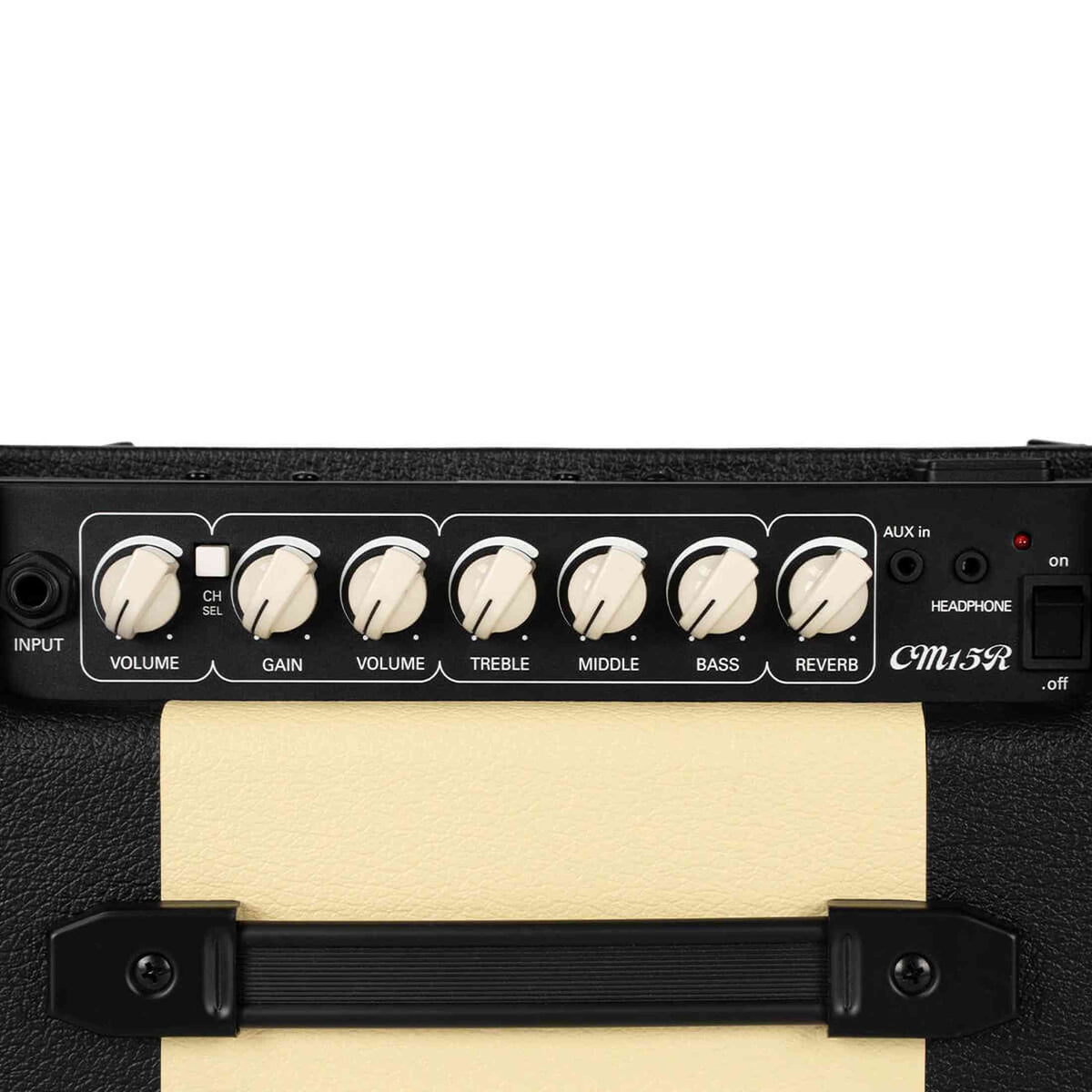 Cort CM15RBK 15W Gitaarversterker met 8 inch Speaker, Reverb en 2 Kanalen Zwart