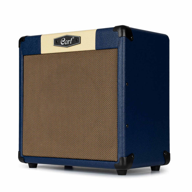 Cort CM15RDB 15W Gitaarversterker met 8 inch Speaker, Reverb en 2 Kanalen Dark Blue