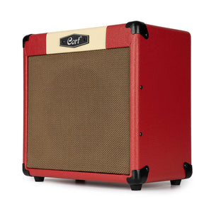Cort CM15RDR 15W Gitaarversterker met 8 inch Speaker, Reverb en 2 Kanalen Dark Red