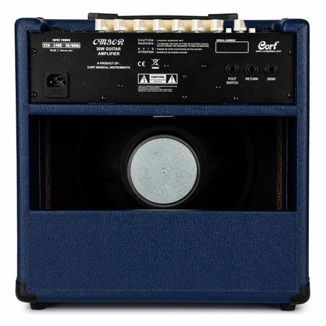 Cort CM30RDB 30W Gitaarversterker met 10 inch Speaker, Reverb en Bluetooth Dark Blue