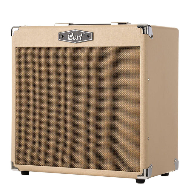 Cort CM30RWTS 30W Gitaarversterker met 10 inch Speaker, Reverb en Bluetooth White Sand