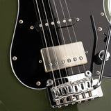 Cort G250SE ODG Elektrische Gitaar HSS Linden Roasted Maple Olive Dark Green met 2-Punts Tremolo