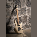 Cort G300 PRO MGD Elektrische Gitaar HH Linden met Maple Top Metallic Gold en Seymour Duncan Pickups