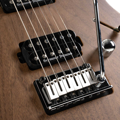 Cort G300 Raw NS Elektrische Gitaar HH Afrikaans Mahonie met Walnut Top Natural Satin en Seymour Duncan Pickups