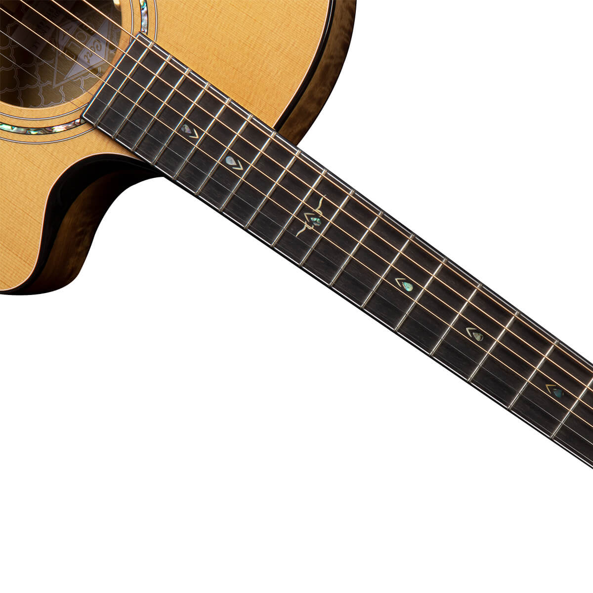 Cort Gold-Edge – Massief Flamed Myrtlewood, Torrefied Sitka & L.R. Baggs Anthem