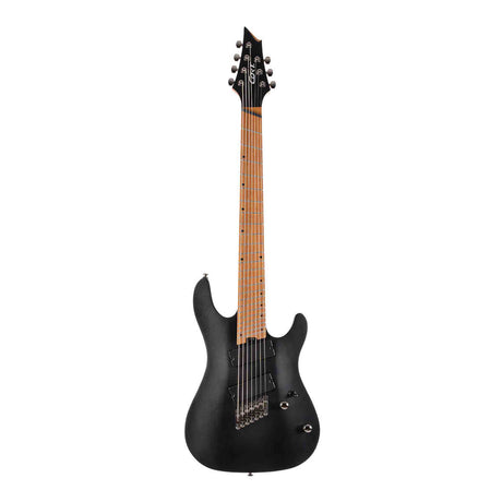 Cort KX307 Multi Scale OPBK 7-Snarige Elektrische Gitaar Mahonie Roasted Maple Open Pore Black