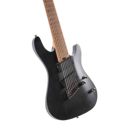 Cort KX307 Multi Scale OPBK 7-Snarige Elektrische Gitaar Mahonie Roasted Maple Open Pore Black