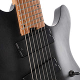 Cort KX307 Multi Scale OPBK 7-Snarige Elektrische Gitaar Mahonie Roasted Maple Open Pore Black