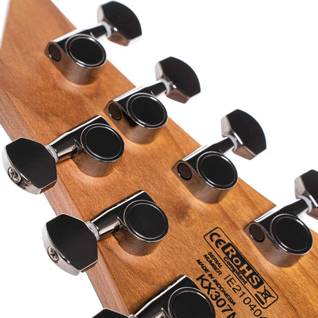 Cort KX307 Multi Scale OPBK 7-Snarige Elektrische Gitaar Mahonie Roasted Maple Open Pore Black
