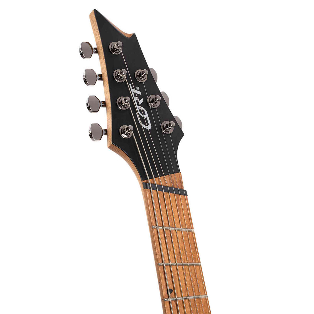 Cort KX307 Multi Scale OPM 7-Snarige Elektrische Gitaar Mahonie Roasted Maple Open Pore Mahogany