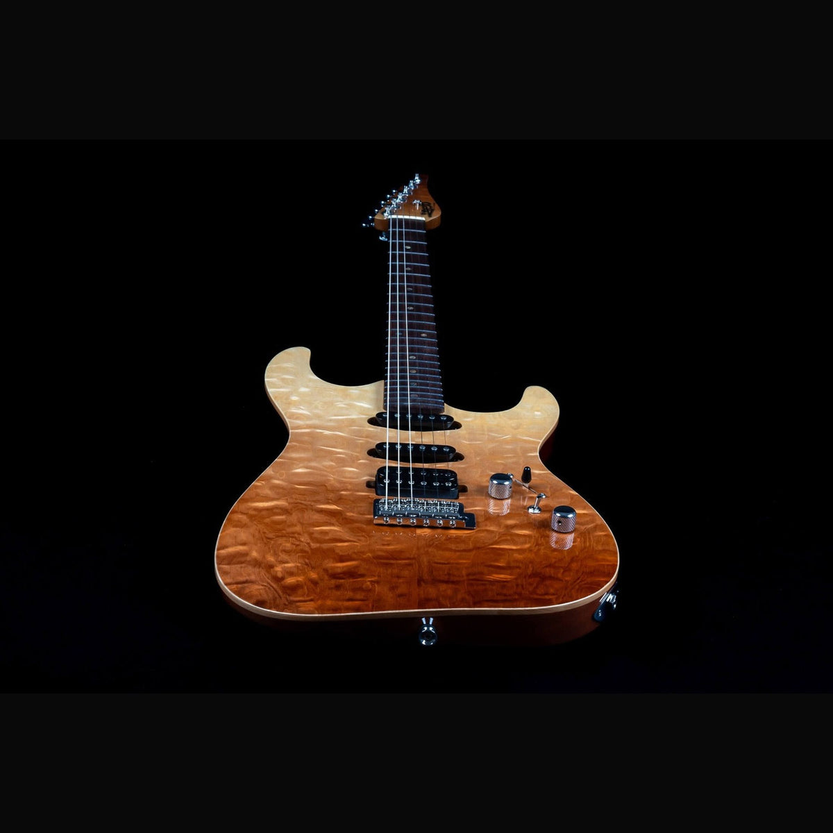 JET JS-45 Fireburst Flame S-style Elektrische Gitaar HSS Flame Maple Top Rosewood Toets Fireburst