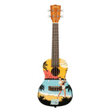 Kala Learn To Play Elvis Blue Hawaii concert ukulele starterkit – Mahonie, met Elvis-lesmateriaal, tuner en app