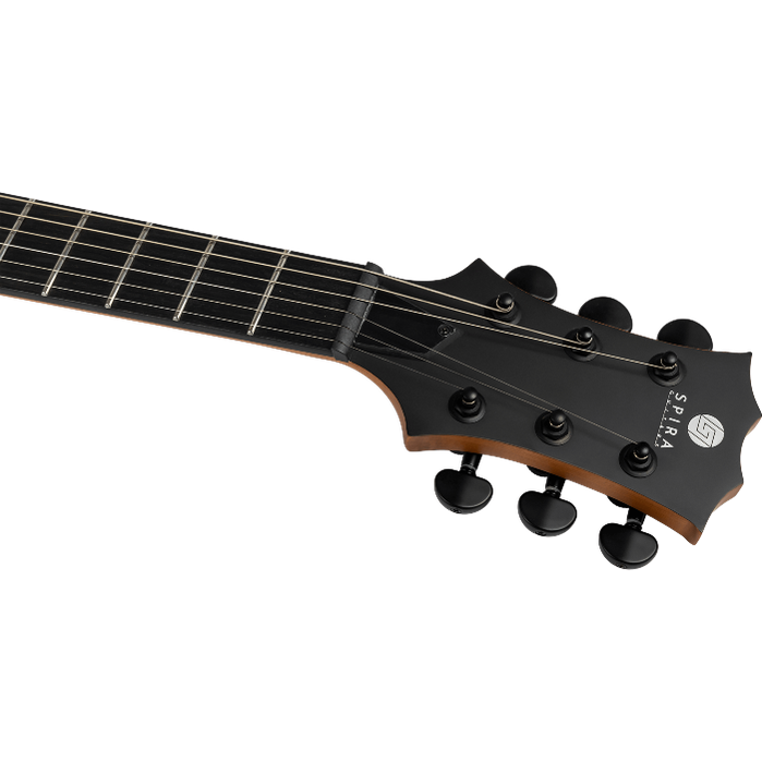 Spira Guitars L-400 MWH Satin White elektrische gitaar LP model