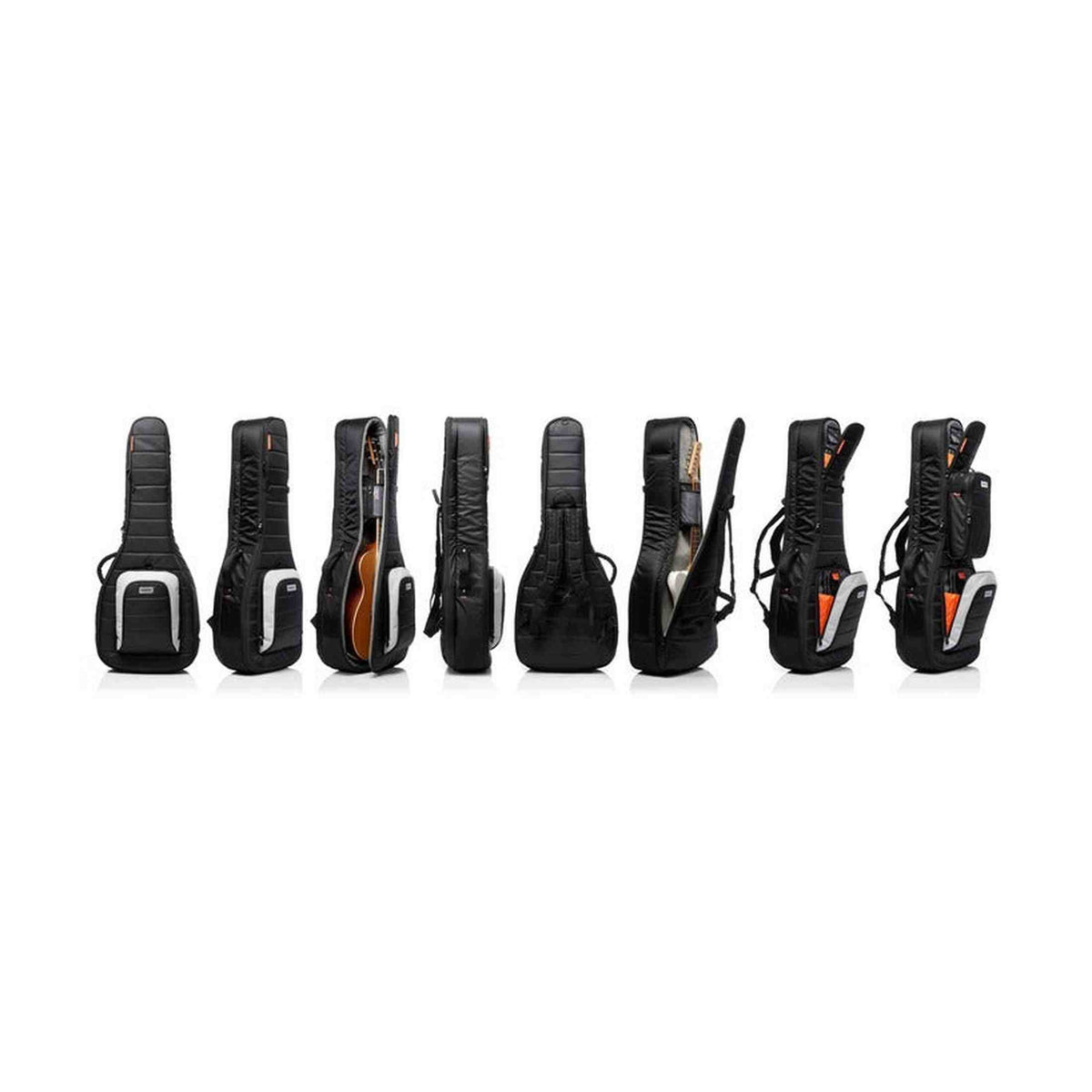 MONO Classic Dual Acoustic Electric Guitar Case Black gigbag voor elektrische en akoestische gitaar met Headlock systeem