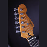 Patina PS-4 BK S-style Elektrische Gitaar HSS Alnico V Nitro Paulownia Body Roasted Maple Hals Zwart