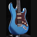 Patina PS-4 LPB S-style Elektrische Gitaar HSS Alnico V Nitro Paulownia Body Roasted Maple Hals Lake Placid Blue